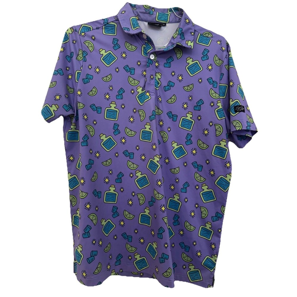Sunday Swagger Men’s Polo All Over Print Size Medium